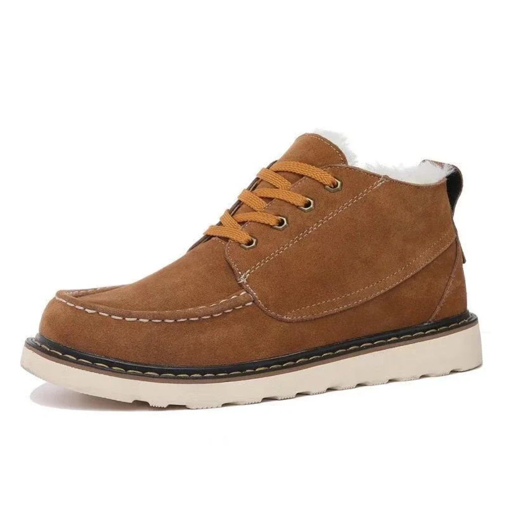 Leather Work Western - Retro Genuine Leather Motorcycle Ankle Boots