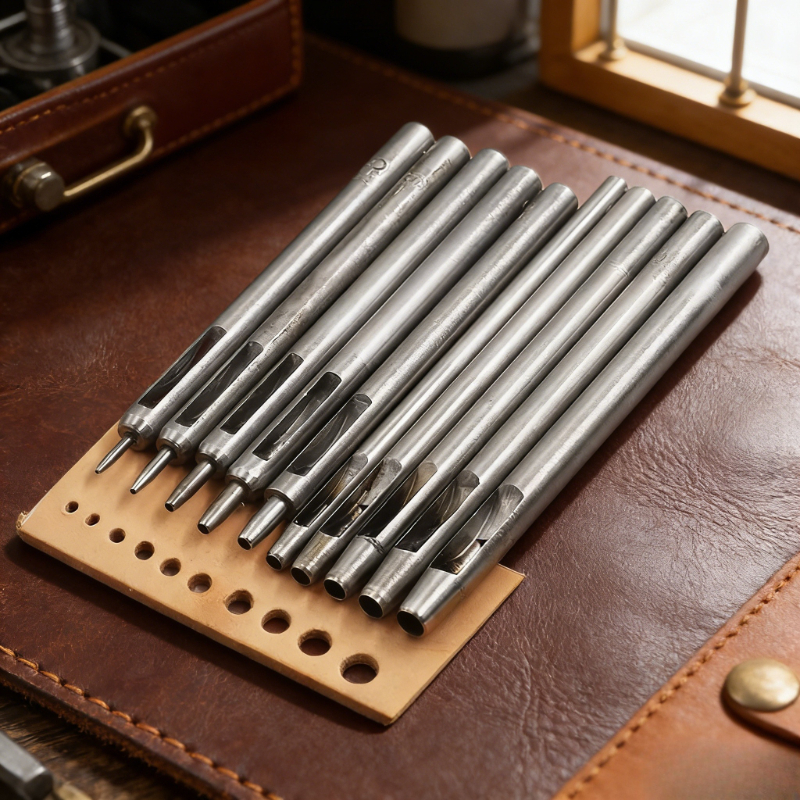 Leather Punch Revolving - 10pcs Rotary Leather Hole Punch Kit