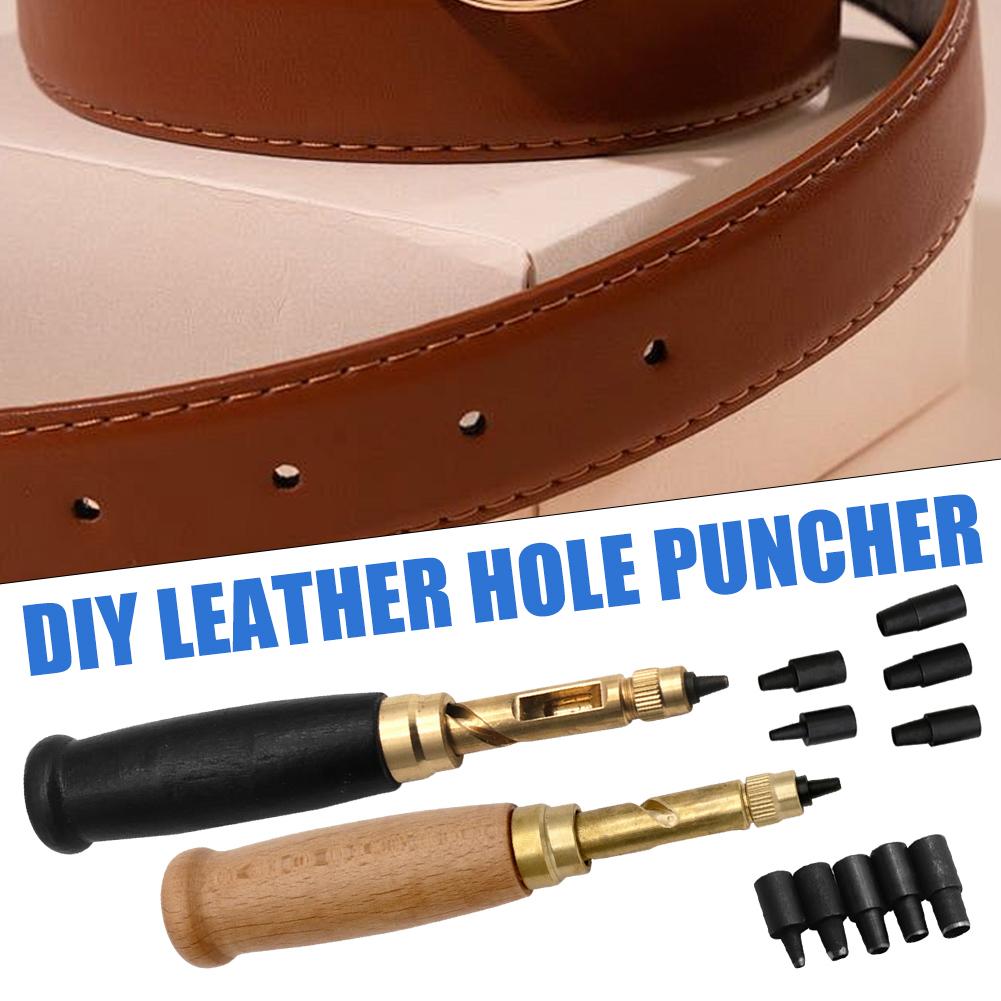 Leather Punch Revolving - DIY Leather Hole Punching Kit Interchangeable