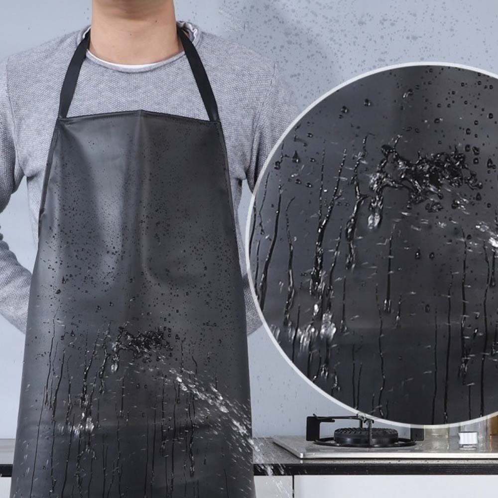 Leather Work Factory - PVC Waterproof Oil-proof Apron Waist Lengthened