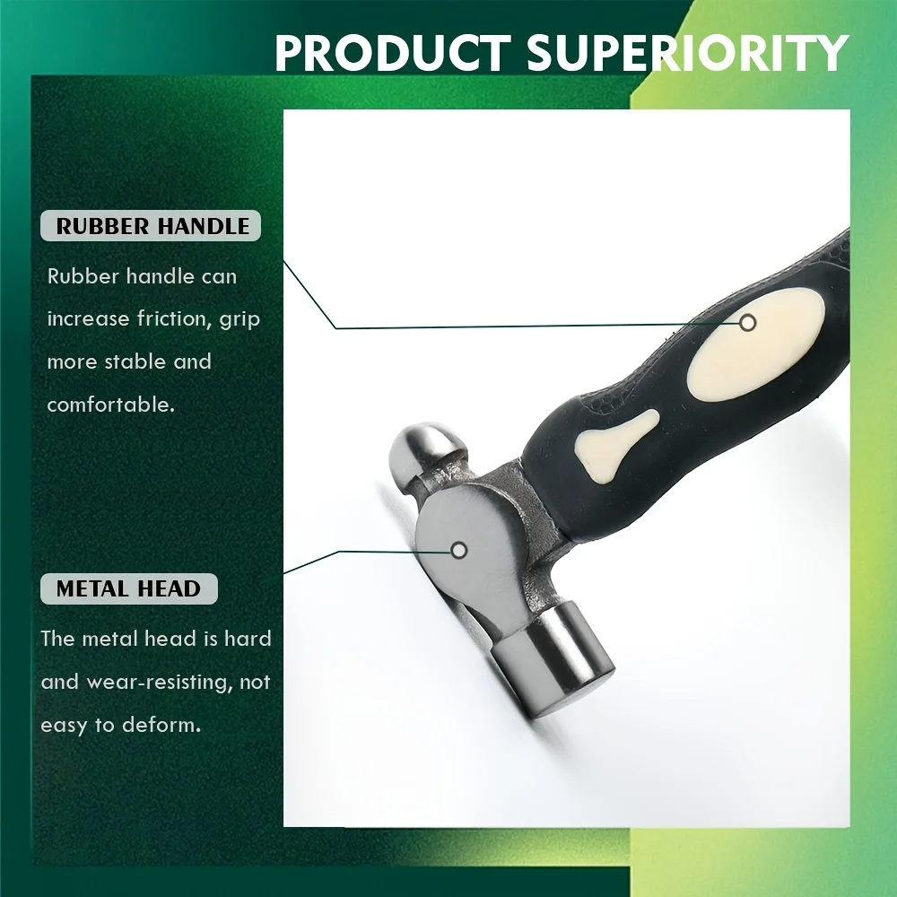 Black Steel Metal Stamping Ham - Leatherwork Hammer incelemesi ve fiyatı