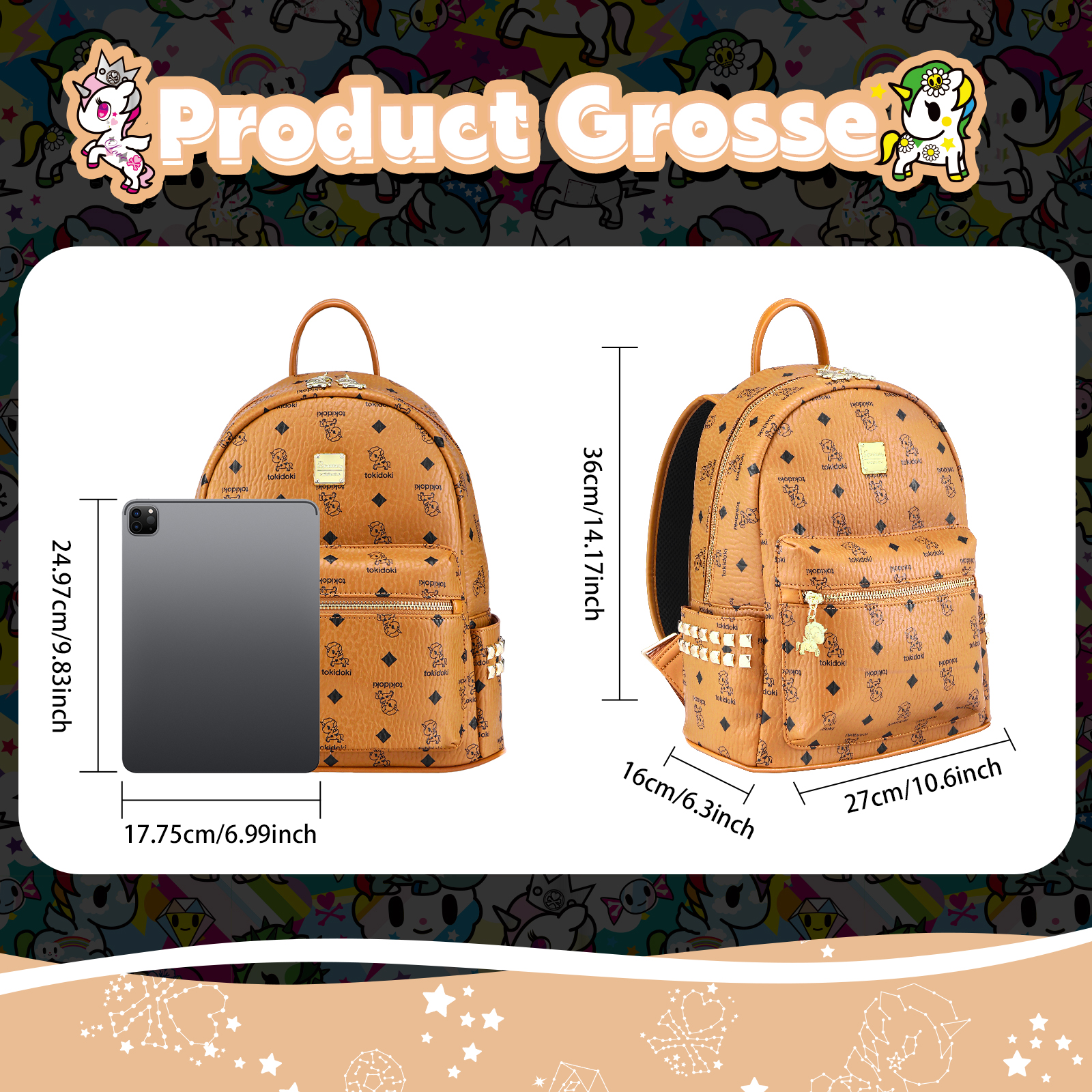 Tokidoki PU Leather School Bag - Leather Work Duffle incelemesi ve fiyatı