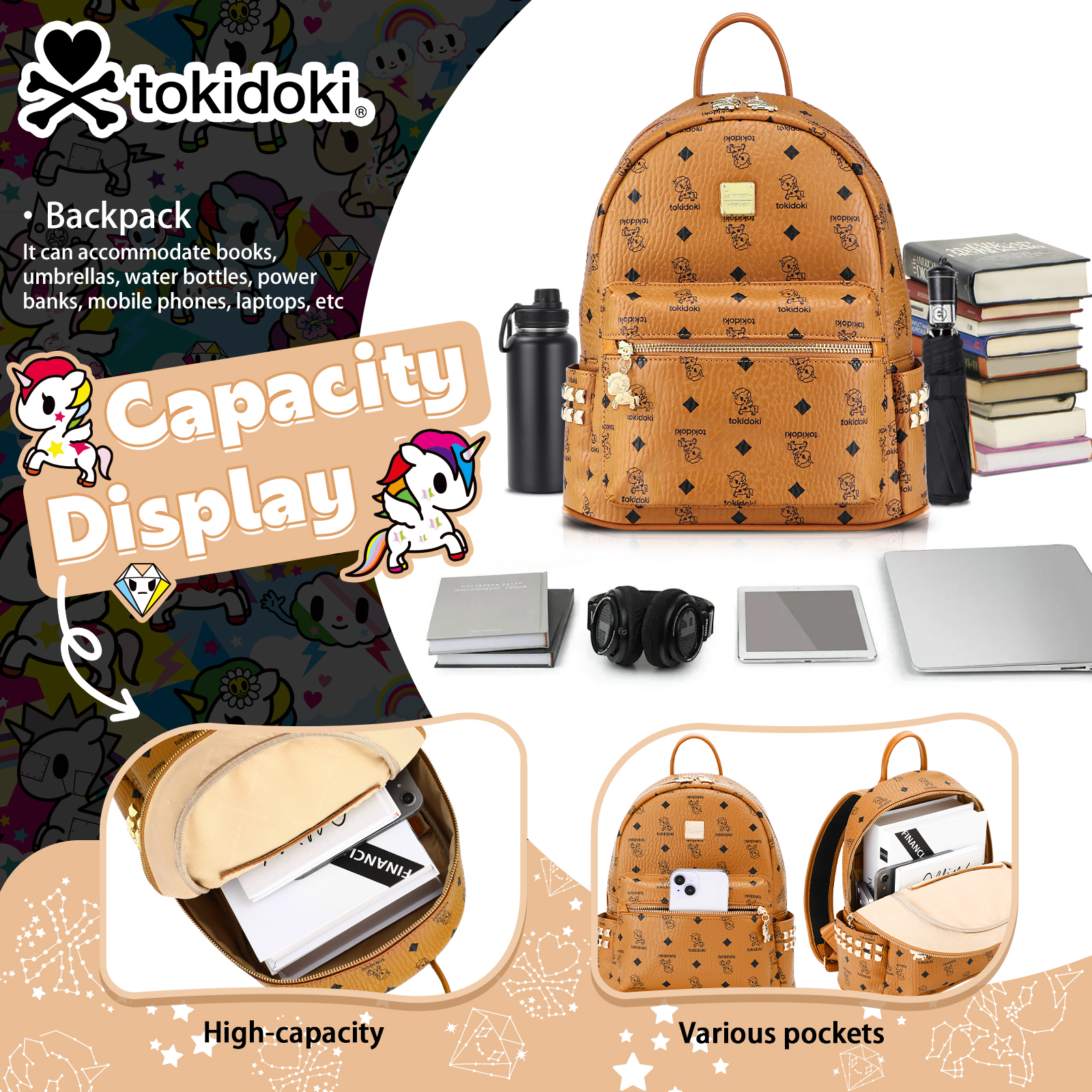 Tokidoki PU Leather School Bag - Leather Work Duffle incelemesi ve fiyatı