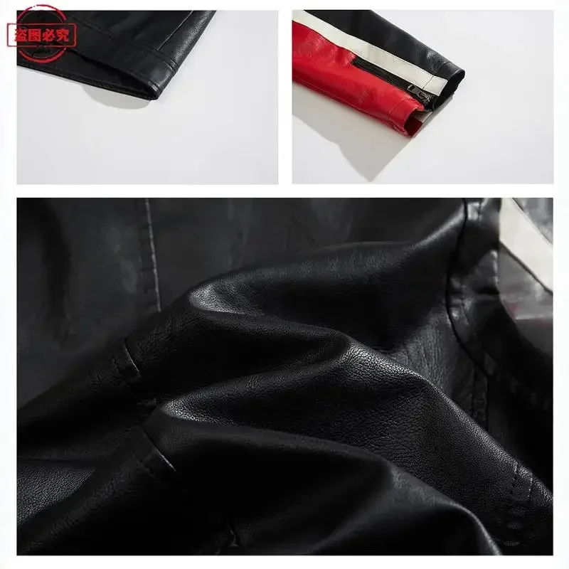 Ready To Race Logo Printed Off - Leather Work Jacket With Hood incelemesi ve fiyatı