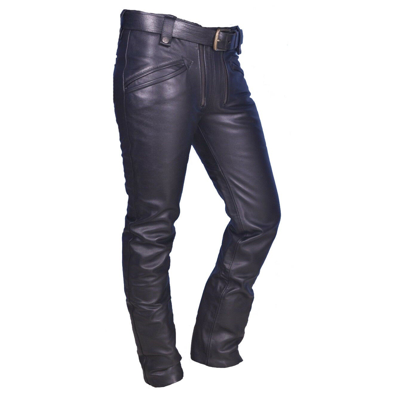 Men's Fashion Faux Leather Pan - Leather Work Pants incelemesi ve fiyatı