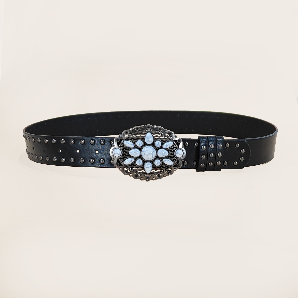 Men and women's casual Punk Ri - Leather Work Western incelemesi ve fiyatı