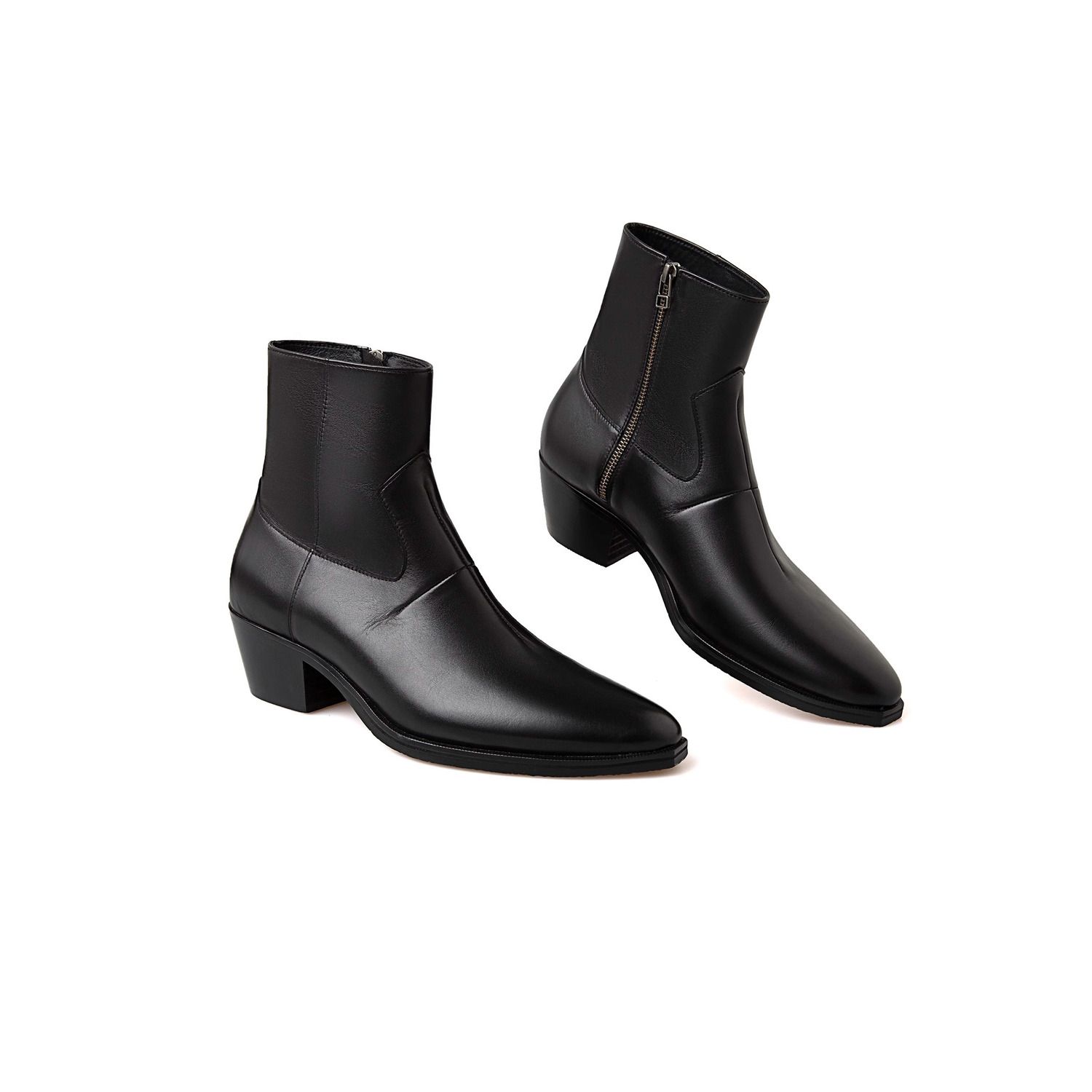 Trendy Western  Boots Thick Bo - Leather Work Western incelemesi ve fiyatı