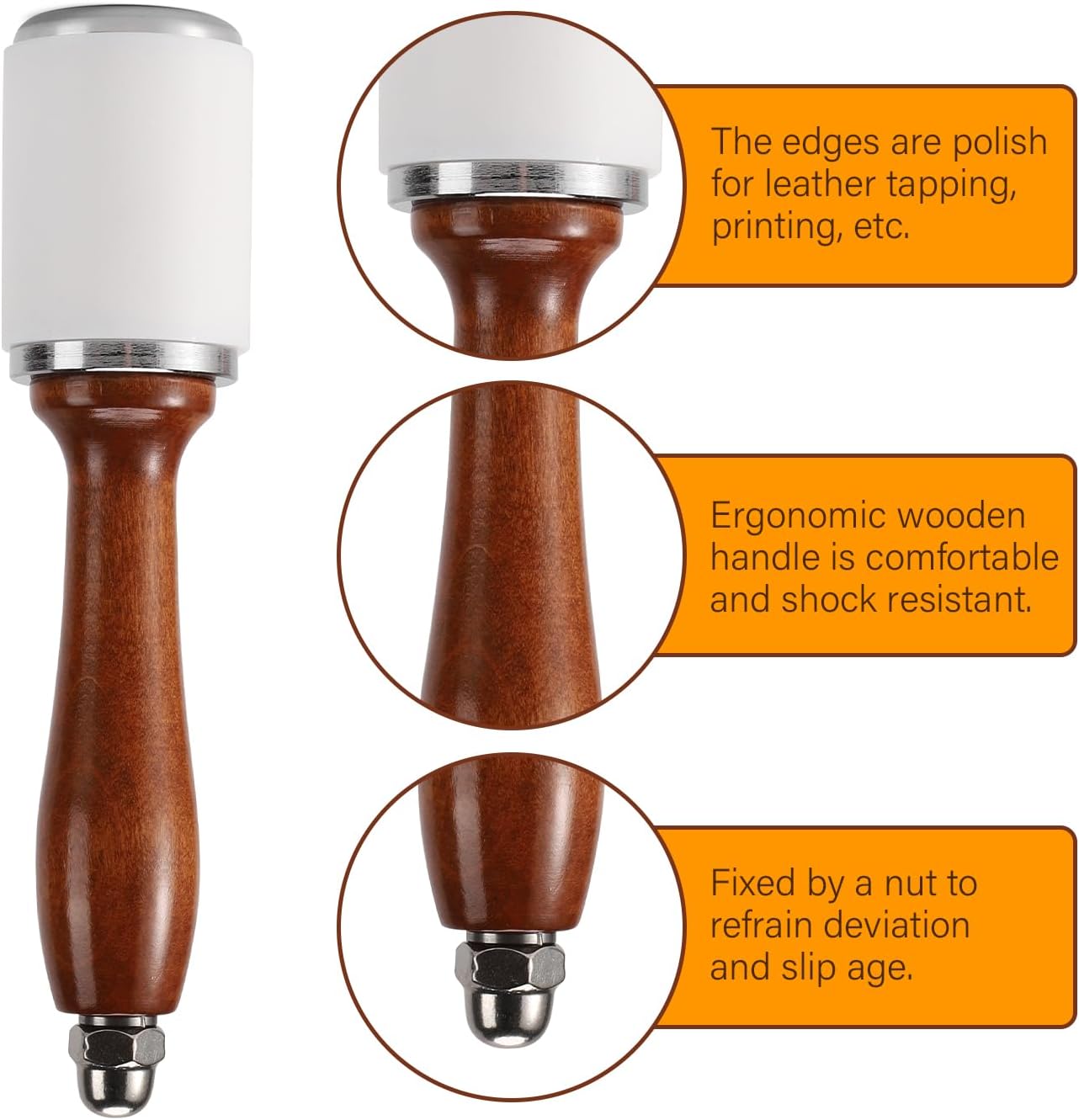 Leather Carving Hammer Nylon H - Leatherwork Hammer incelemesi ve fiyatı