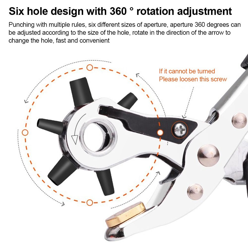 Useful Metal Leather Hole Punc - Leather Punch Revolving incelemesi ve fiyatı
