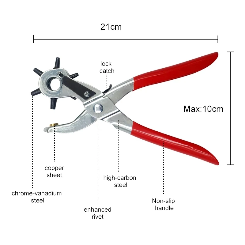 Leather Belt Hole Punch Plier  - Leather Punch Revolving incelemesi ve fiyatı