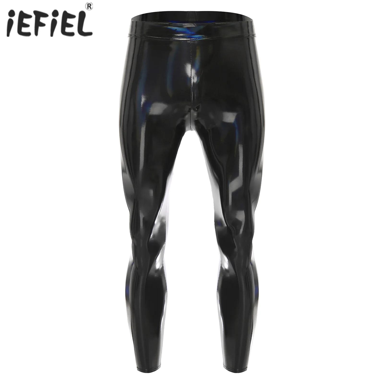 Mens Black Disco Tights Pants  - Leather Work Pants incelemesi ve fiyatı