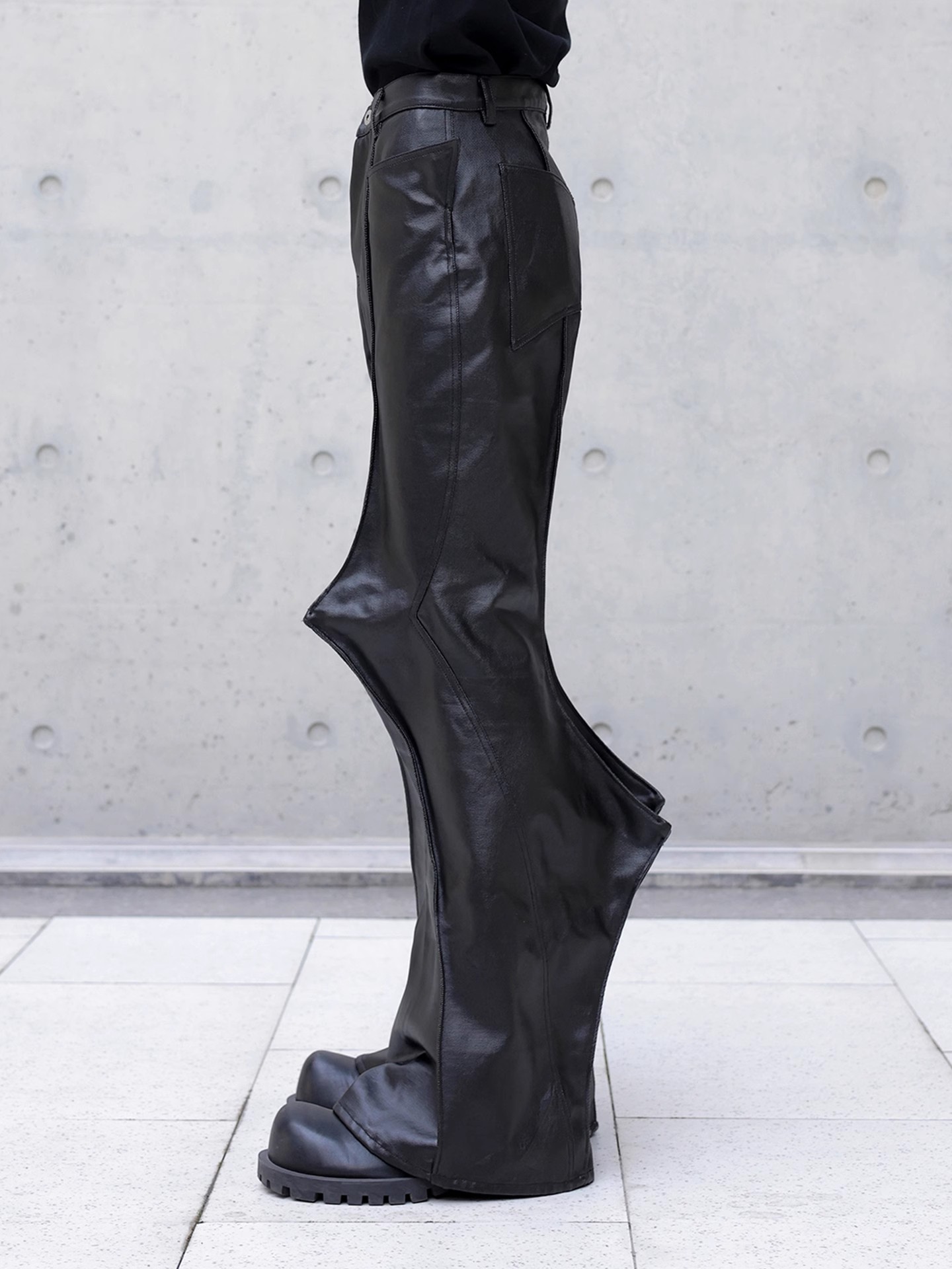 Mauroicardi Autumn Long Black  - Leather Work Pants incelemesi ve fiyatı