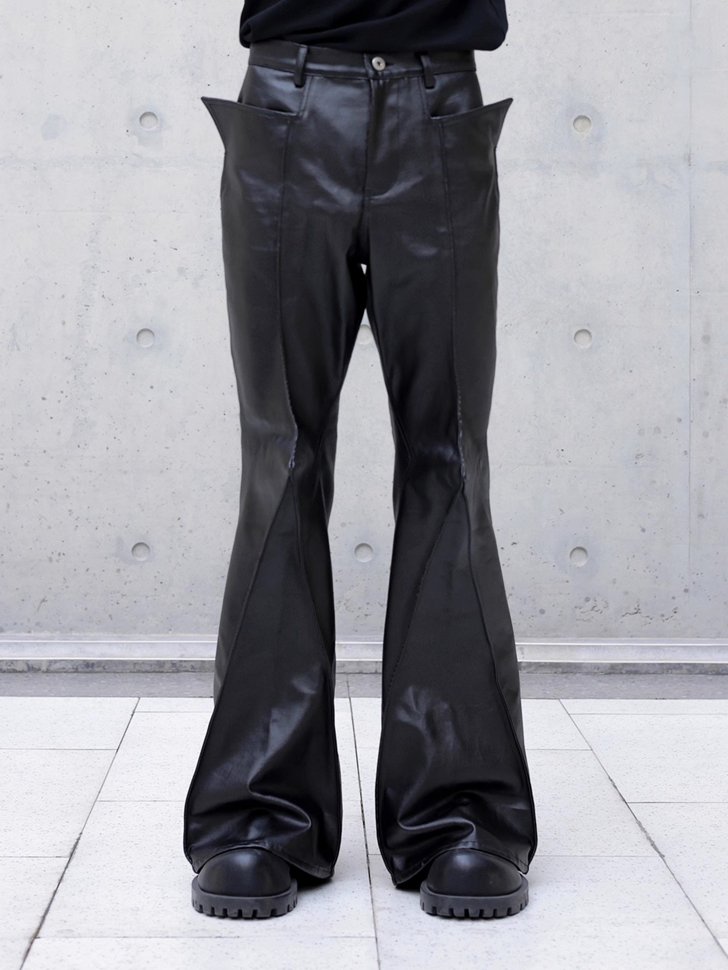 Mauroicardi Autumn Long Black  - Leather Work Pants incelemesi ve fiyatı