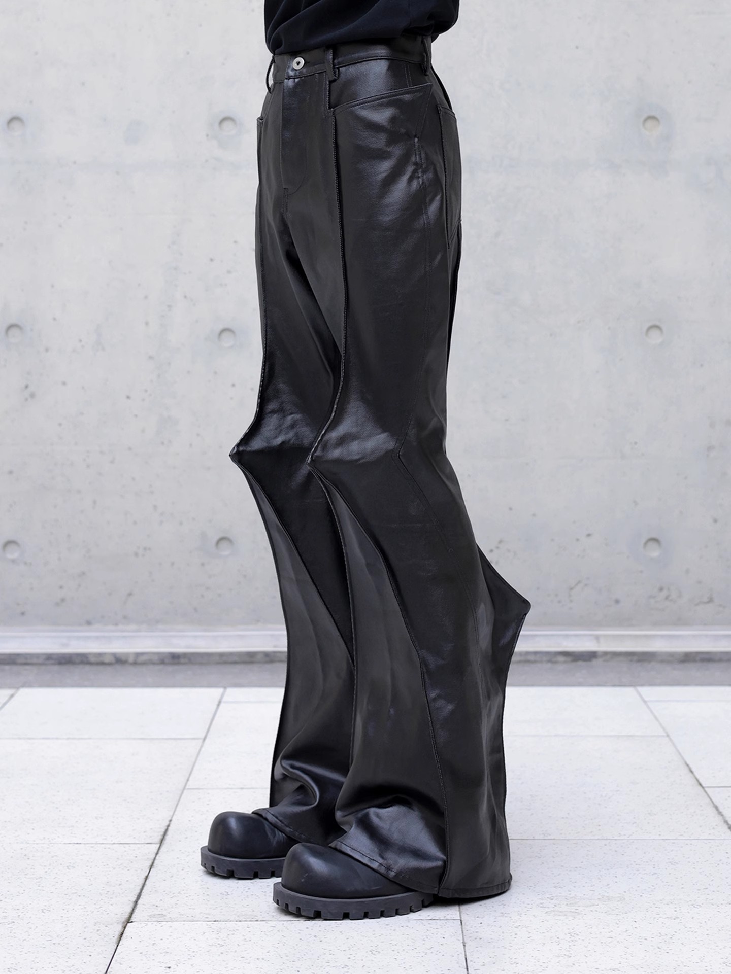 Mauroicardi Autumn Long Black  - Leather Work Pants incelemesi ve fiyatı