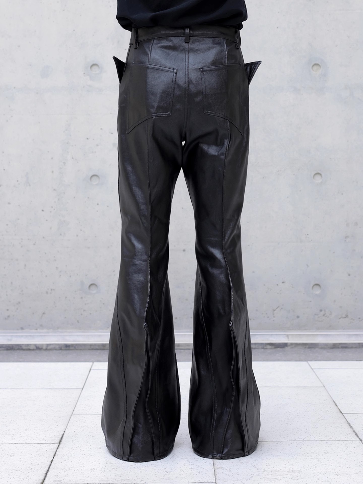 Mauroicardi Autumn Long Black  - Leather Work Pants incelemesi ve fiyatı