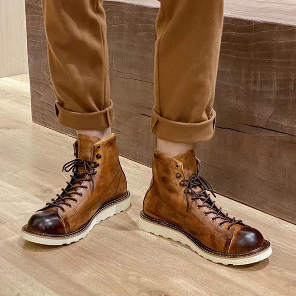 Men's Genuine Leather Hollow O - Leather Work Western incelemesi ve fiyatı