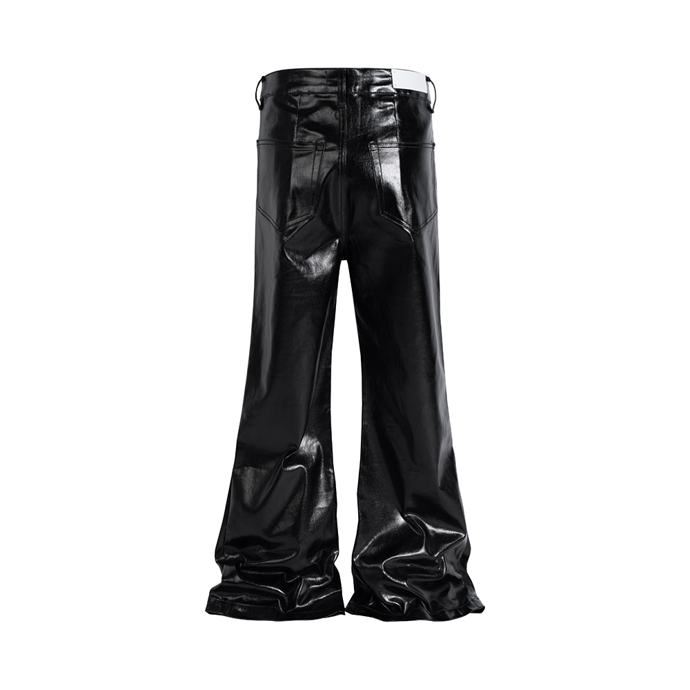 High Street Wide Leg Glossy Pu - Leather Work Pants incelemesi ve fiyatı