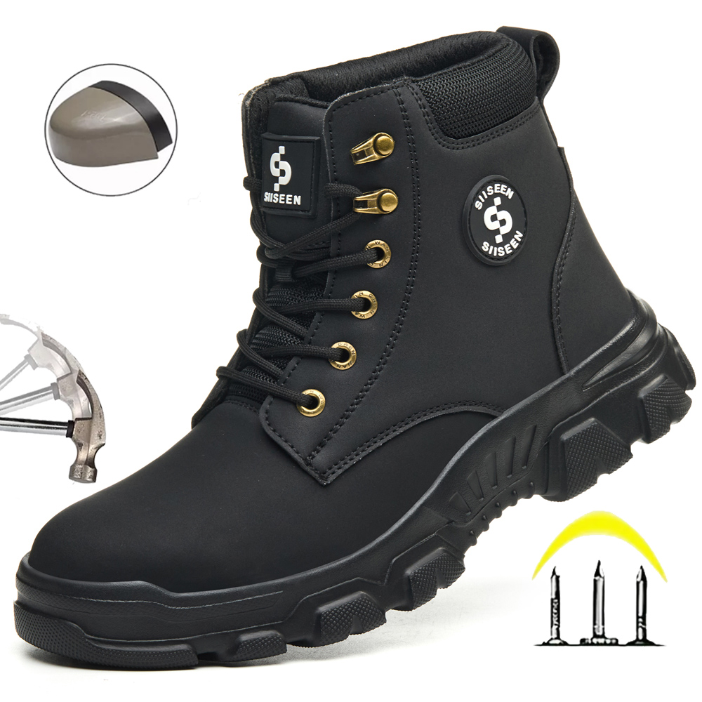 Men's Safety Shoes Steel Toe A - Leather Work Factory incelemesi ve fiyatı
