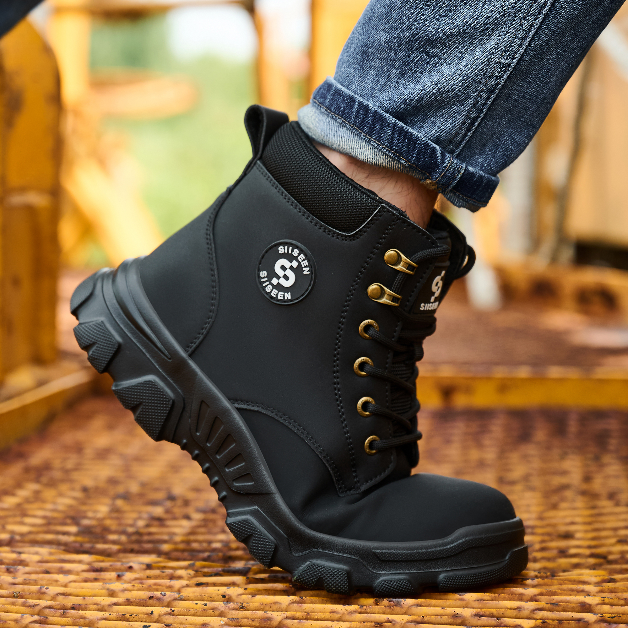 Men's Safety Shoes Steel Toe A - Leather Work Factory incelemesi ve fiyatı