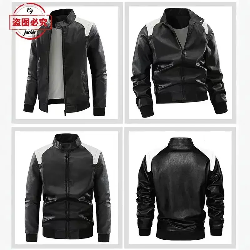 Ready to Race logo printed off - Leather Work Jacket With Hood incelemesi ve fiyatı