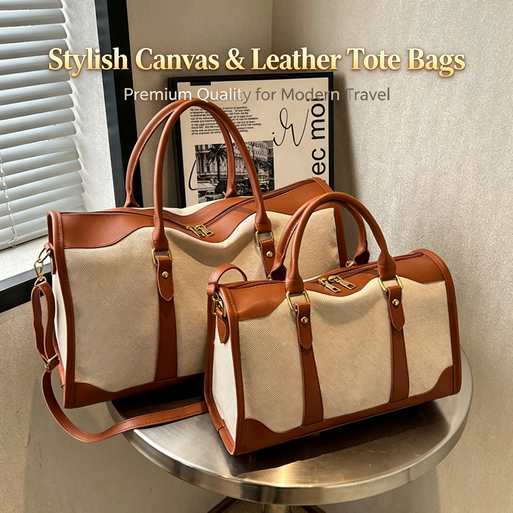 2026 Vintage Canvas & PU Leath - Leather Work Duffle incelemesi ve fiyatı