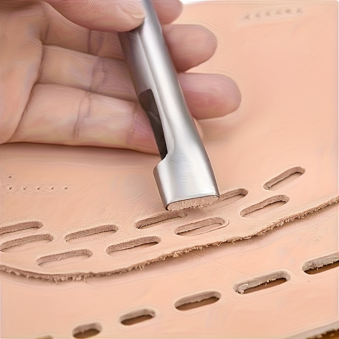 5pcs Leather Oblong Belt Hole  - Leather Punch Revolving incelemesi ve fiyatı