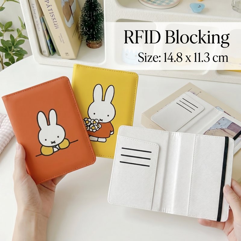 Kawaii Miffy ID Card Passport  - Leather Work Western incelemesi ve fiyatı