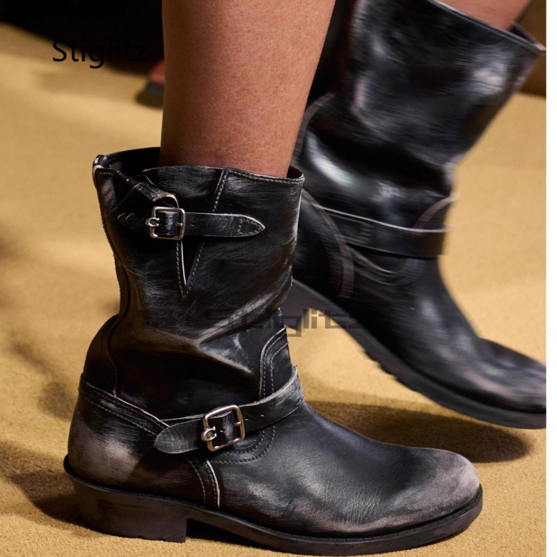 Retro Western Cowboy Boots for - Leather Work Western incelemesi ve fiyatı