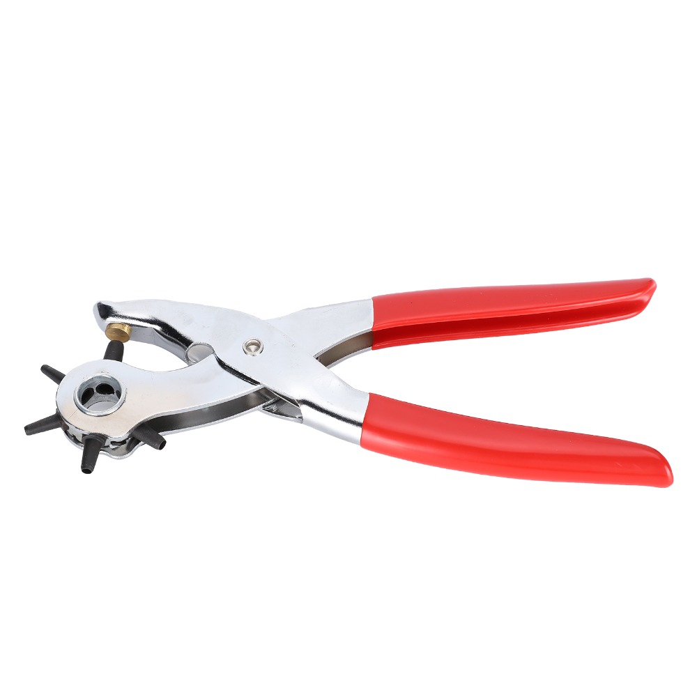 Red Handles Belt Hole Punch Pl - Leather Punch Revolving incelemesi ve fiyatı