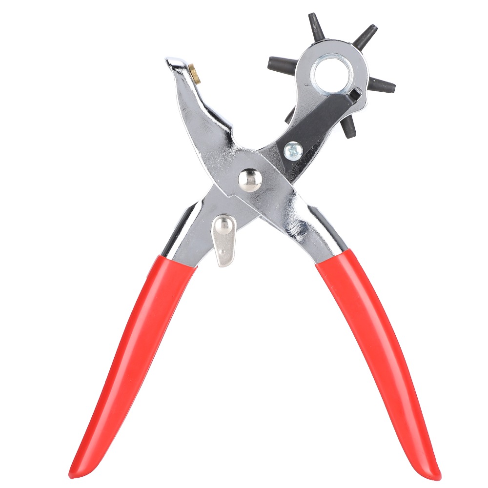 Red Handles Belt Hole Punch Pl - Leather Punch Revolving incelemesi ve fiyatı