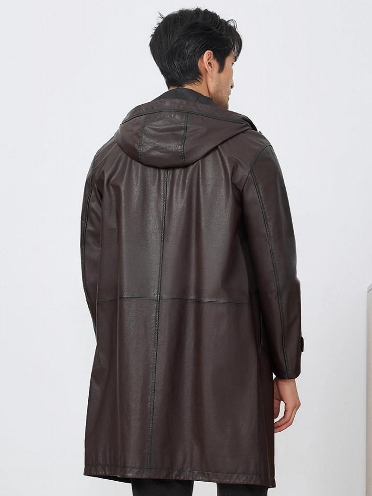 Fashion Mens Autum New Hooded  - Leather Work Jacket With Hood incelemesi ve fiyatı