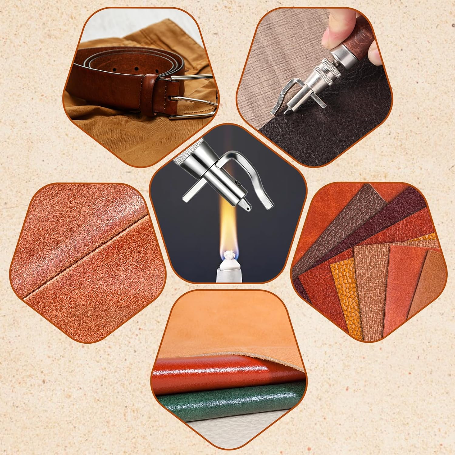 7 in 1 Leather GrooverTool,Pro - Leatherwork Edge Beveler incelemesi ve fiyatı