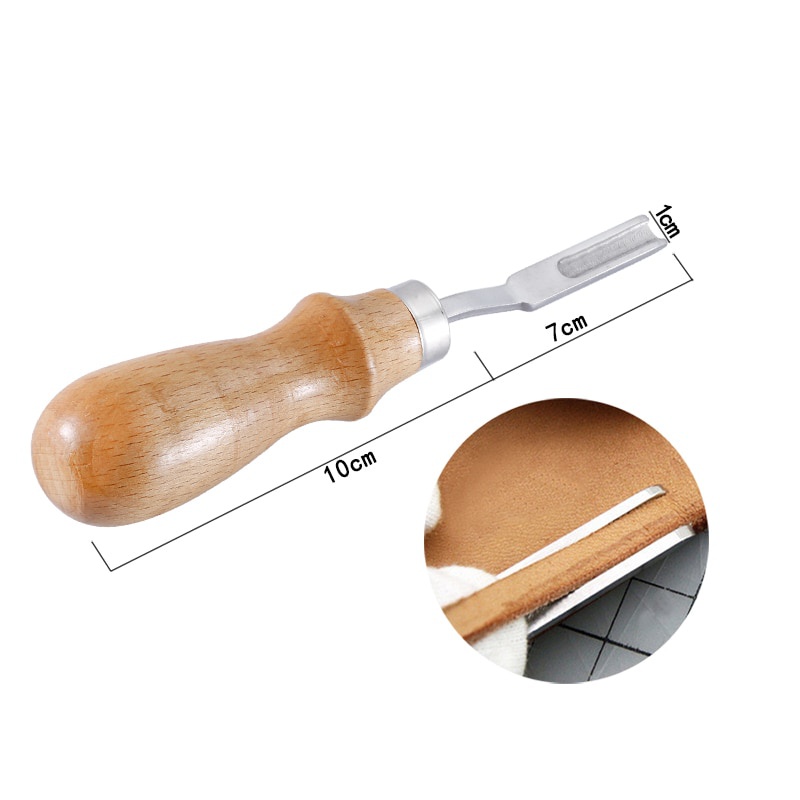 Wood Handle French Style Leath - Leatherwork Edge Beveler incelemesi ve fiyatı