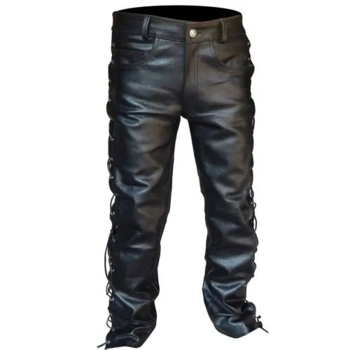 Medieval Pants Men Gothic Long - Leather Work Pants incelemesi ve fiyatı