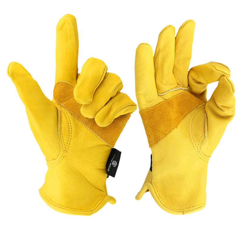 Work Gloves Cowhide Leather Fa - Leather Work Factory incelemesi ve fiyatı