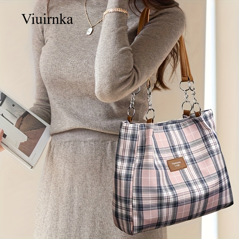 Ladies' Fashion Plaid Handbag  - Leatherwork Essentials incelemesi ve fiyatı
