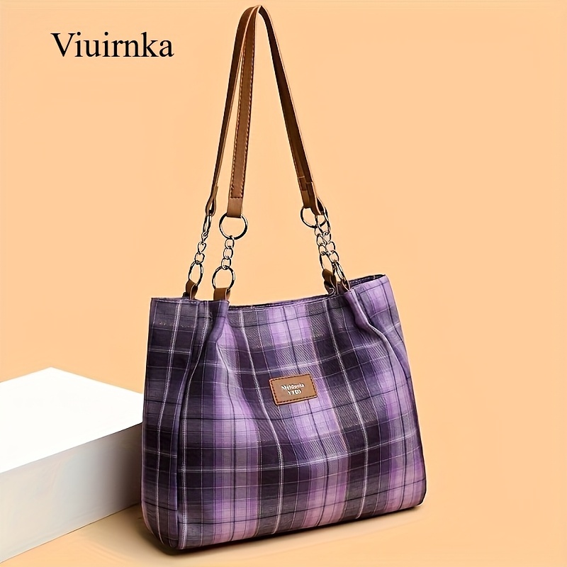 Ladies' Fashion Plaid Handbag  - Leatherwork Essentials incelemesi ve fiyatı